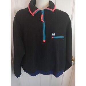 Vintage Northern Exposure 1/4zip Fleece Jacket Unisex Size Xl  90's Color Block